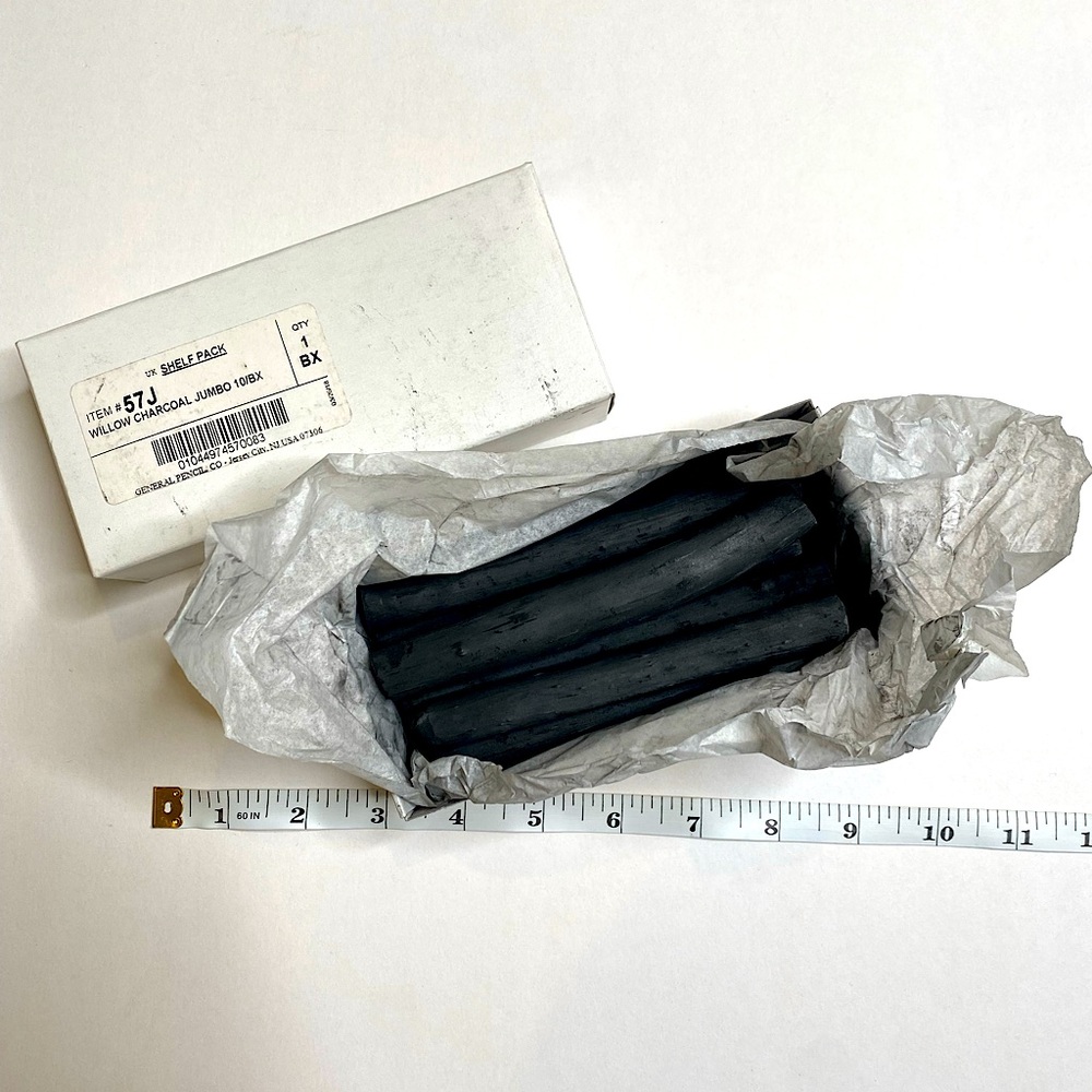 Jumbo Willow Sketch Charcoal Sticks pack of 10 NEW